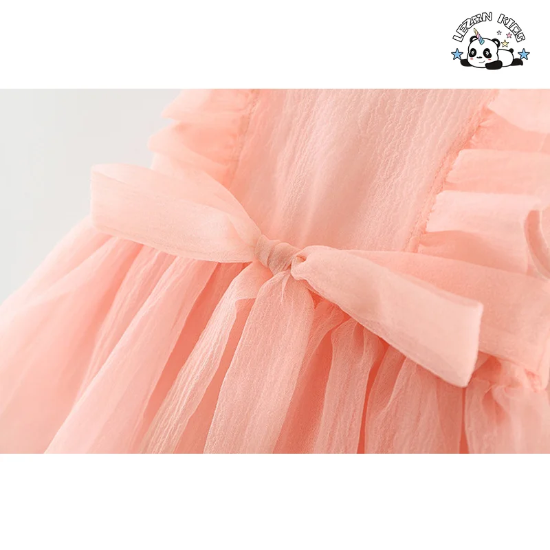 LEZONKIDS - OEM Baby Clothing Mesh Tutu Dress Kids Mesh Party Dress Evening Party Princess Dress for Kids